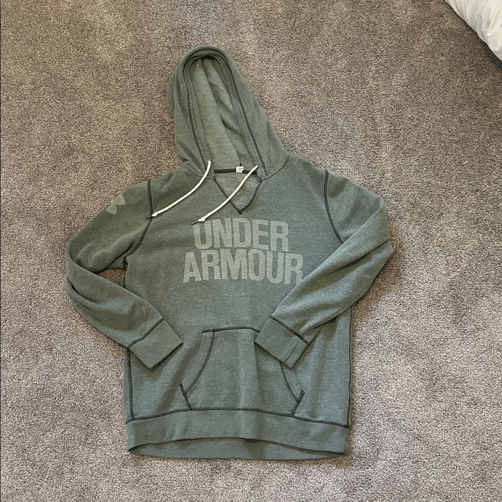 Under Armour Olive Green Pullover Hoodie